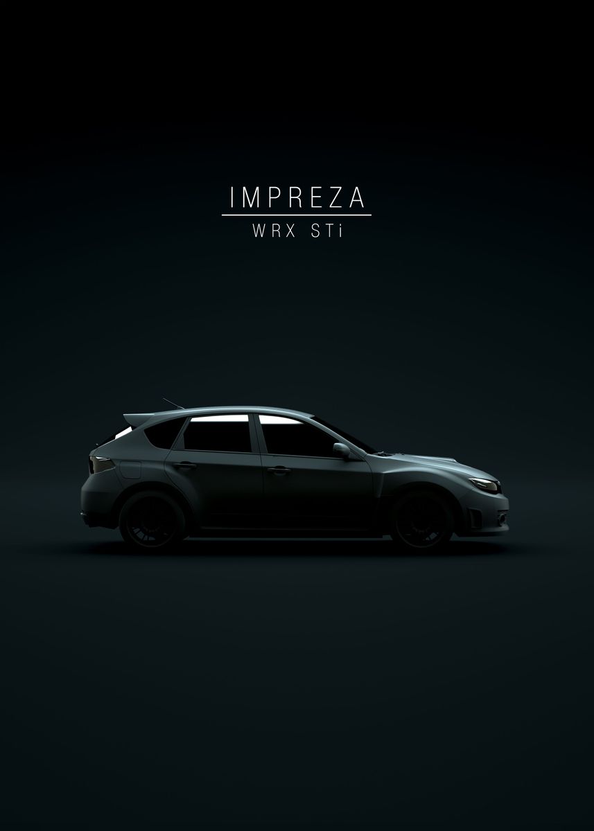 '2008 Impreza WRX STi' Poster by 21 MXM  | Displate