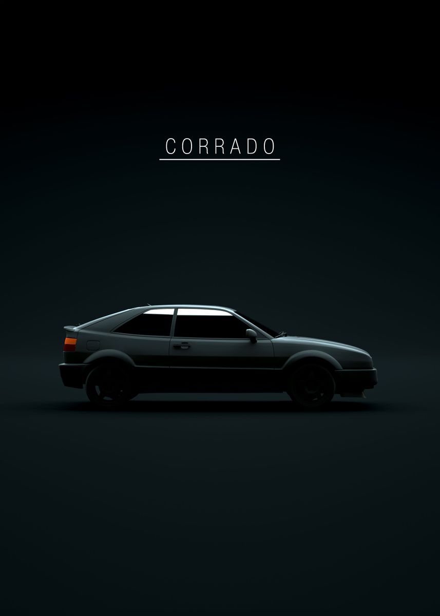 '1995 Corrado VR6' Poster by 21 MXM  | Displate