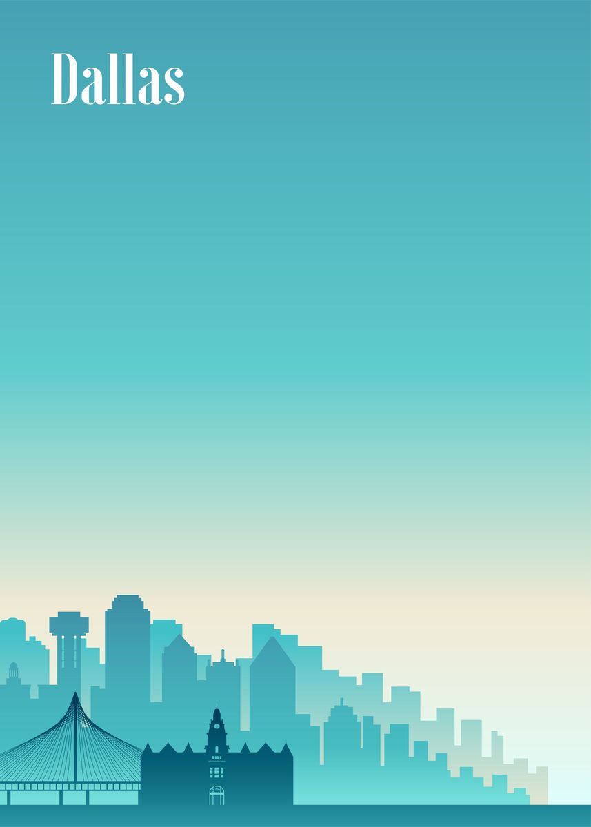 'Dallas' Poster by NuMaNi Art Displate