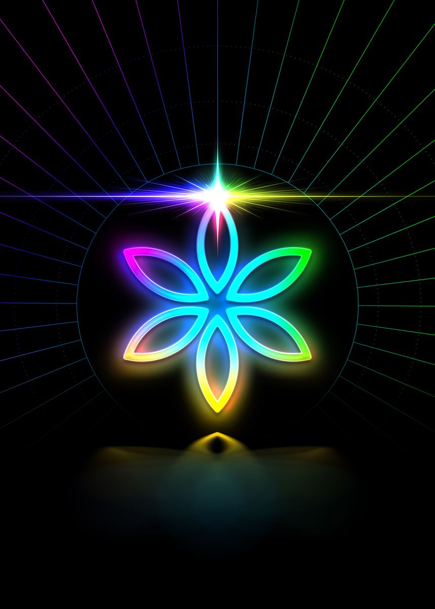 'Magic Glyph Circle Rune' Poster, picture, metal print, paint by Holy ...