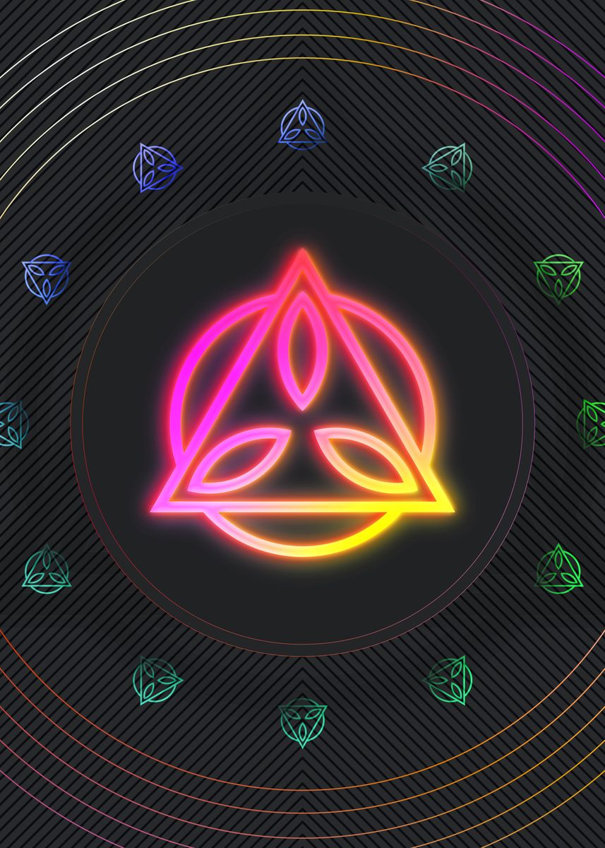 'Magic Glyph Circle Rune' Poster, picture, metal print, paint by Holy ...