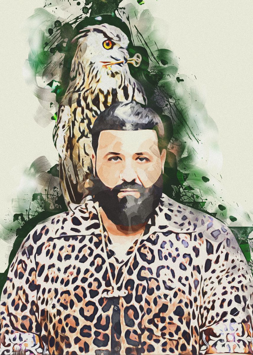 'DJ khaled' Poster, picture, metal print, paint by capture art Displate — free download