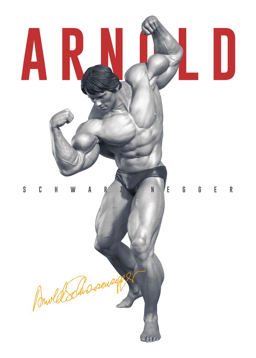Arnold Schwarzenegger' Poster by Flizion Art | Displate