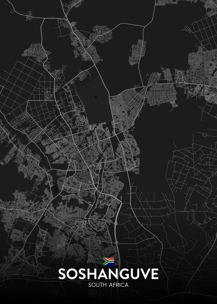 'Soshanguve ZA' Poster by IMR Designs Displate