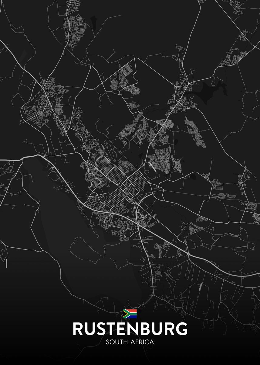 'Rustenburg ZA' Poster by IMR Designs Displate