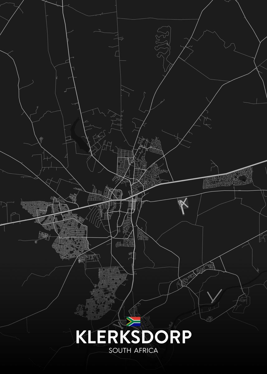 'Klerksdorp ZA' Poster by IMR Designs Displate