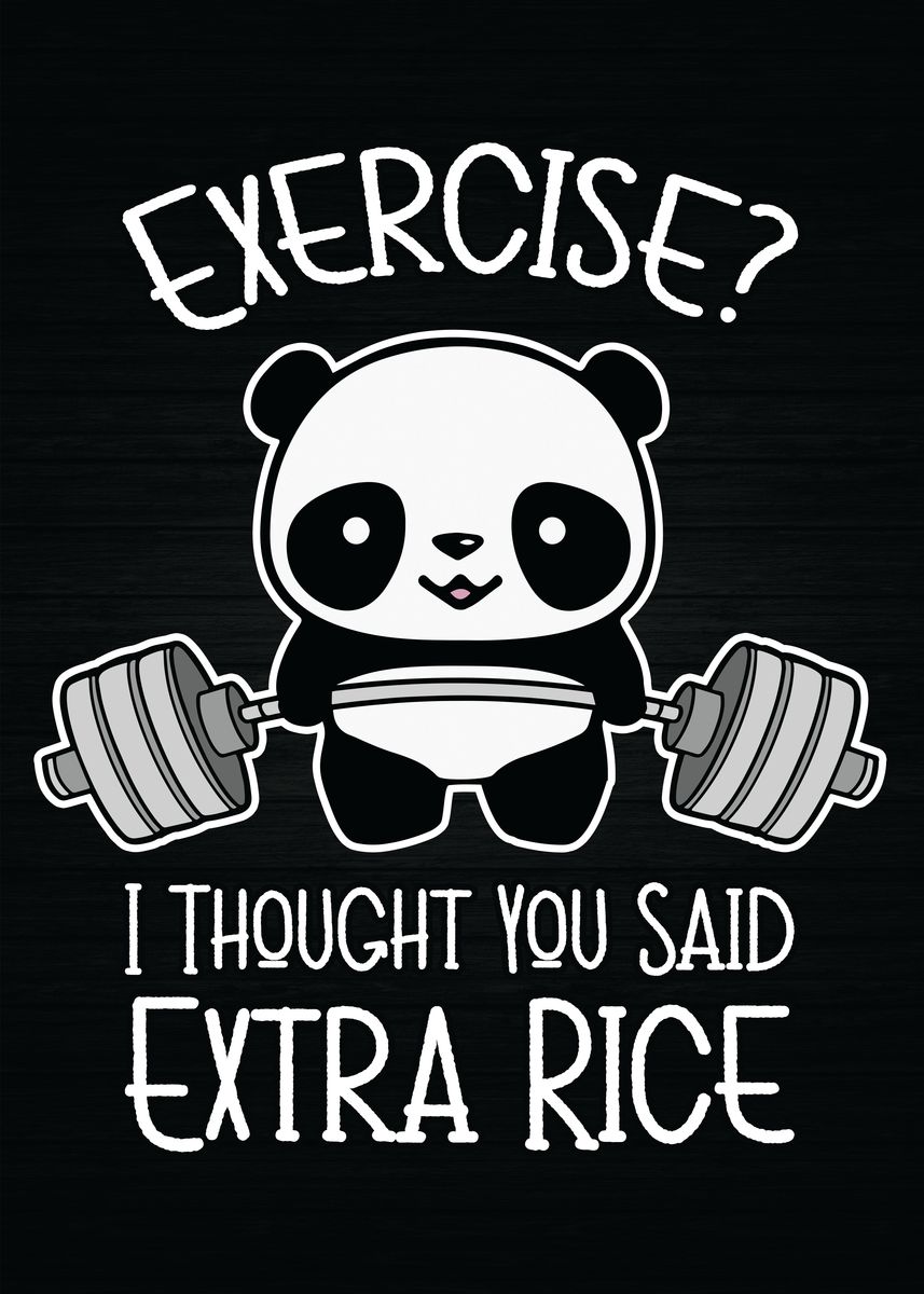 Cute Panda Training, cute panda training, panda, weightlifting, cute panda,  gym, fitness, training, funny, workout, exercise, panda weightlifting