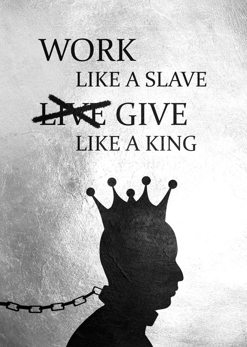 'Slave King' Poster, picture, metal print, paint by ABConcepts Displate