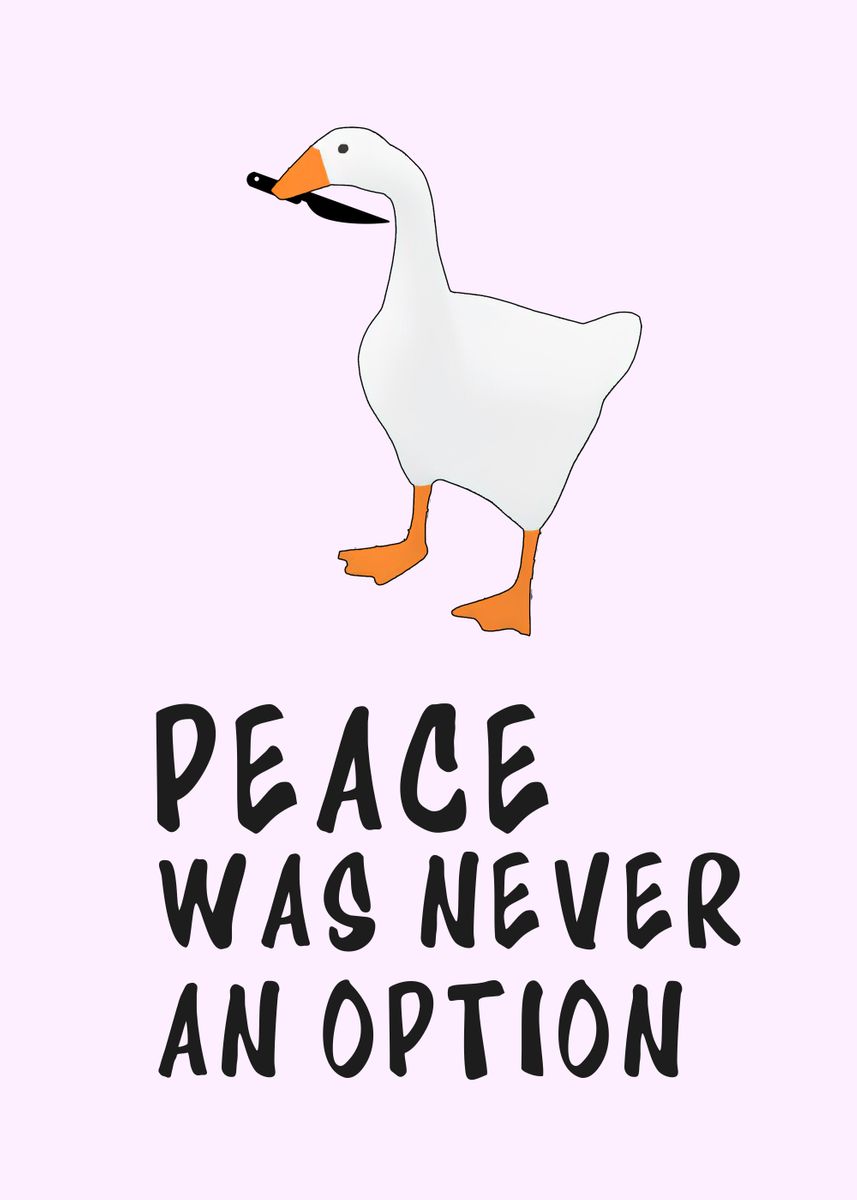 Untitled Valentine Goose - Untitled Goose Game - Posters and Art