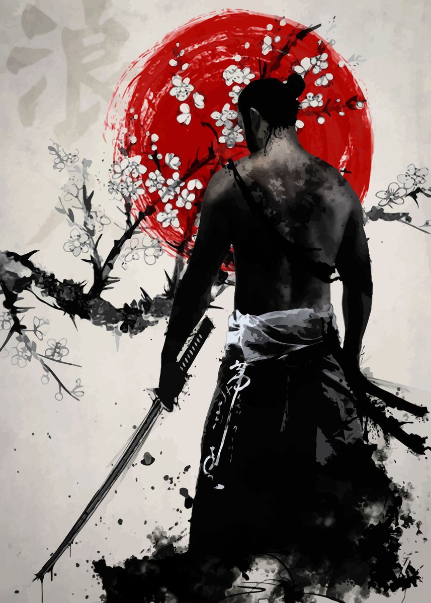 'Samurai Japan' Poster by Space Nature Displate