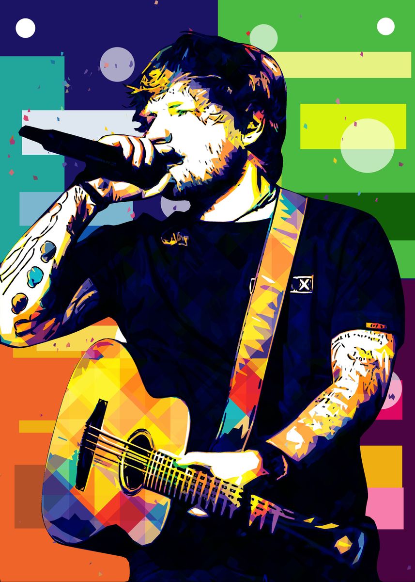 'Ed Sheraan ' Poster, picture, metal print, paint by San Creative ...