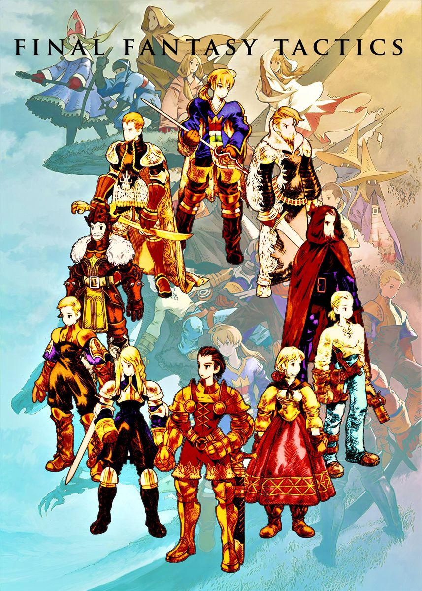 final fantasy tactic' Poster, picture, metal print, paint by dinda