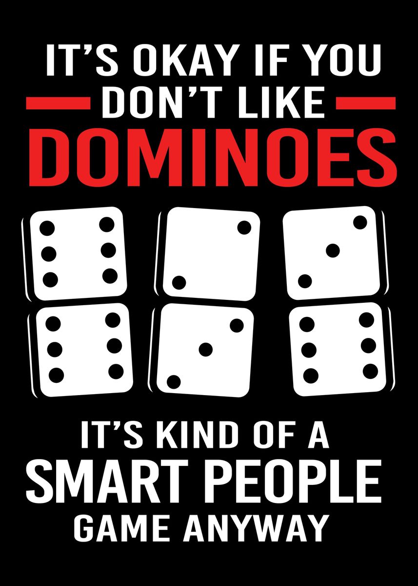 'Funny Dominoes Player' Poster by FunnyGifts Displate