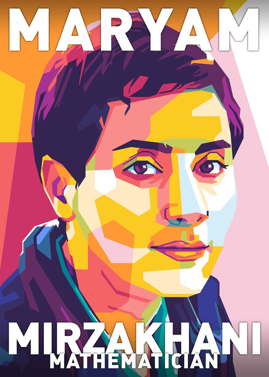 'Maryam Mirzakhani' Poster by Shecience | Displate