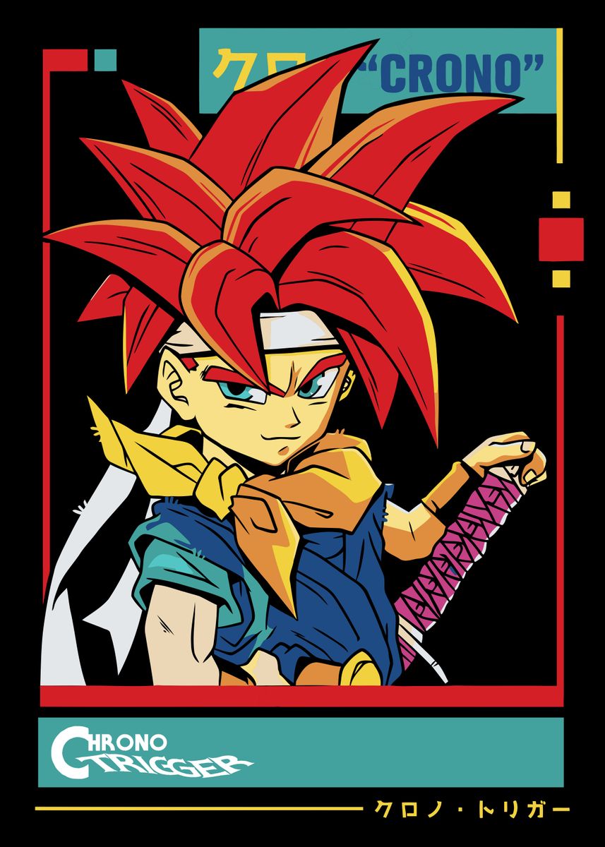 'Chrono Trigger Crono' Poster, picture, metal print, paint by Ron ...