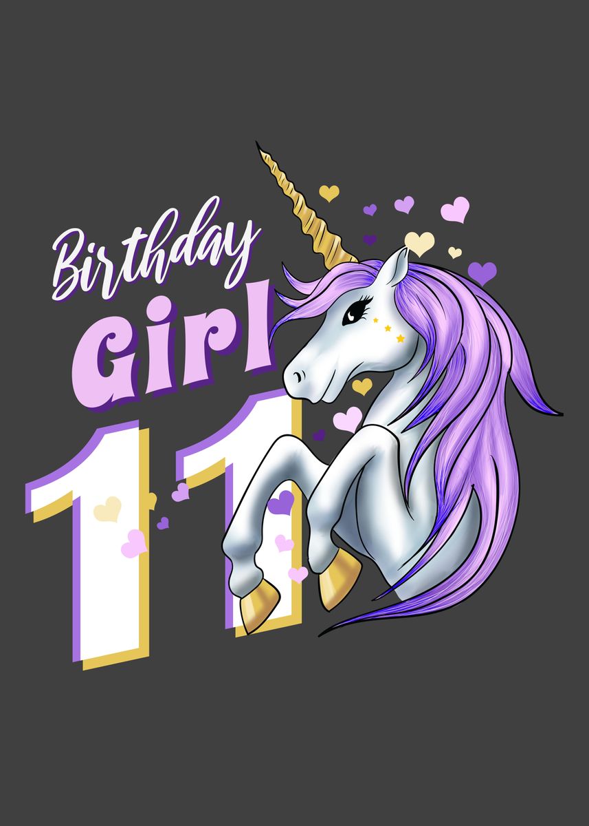 'Birthday Girl Ten Years' Poster by Hexor | Displate