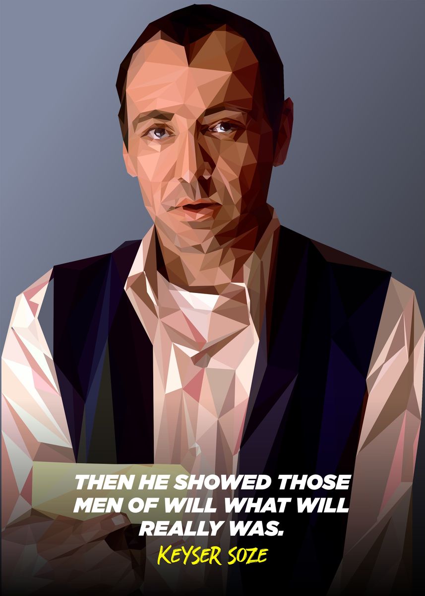 Keyser soze usual suspects' Poster, picture, metal print, paint by Lowpoly  Posters