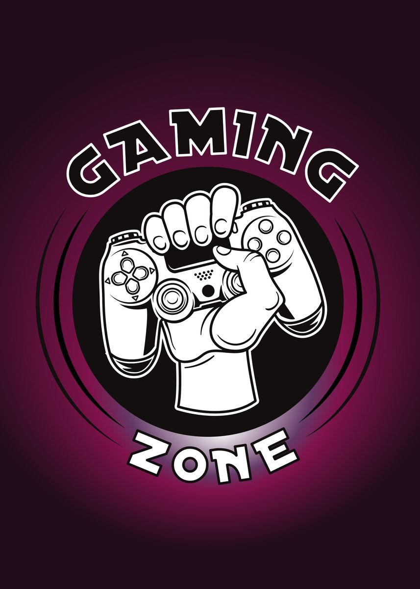 'Gaming Zone' Poster, picture, metal print, paint by Taffy | Displate