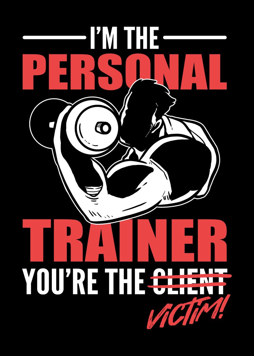'Funny Personal Trainer' Poster by FunnyGifts Displate