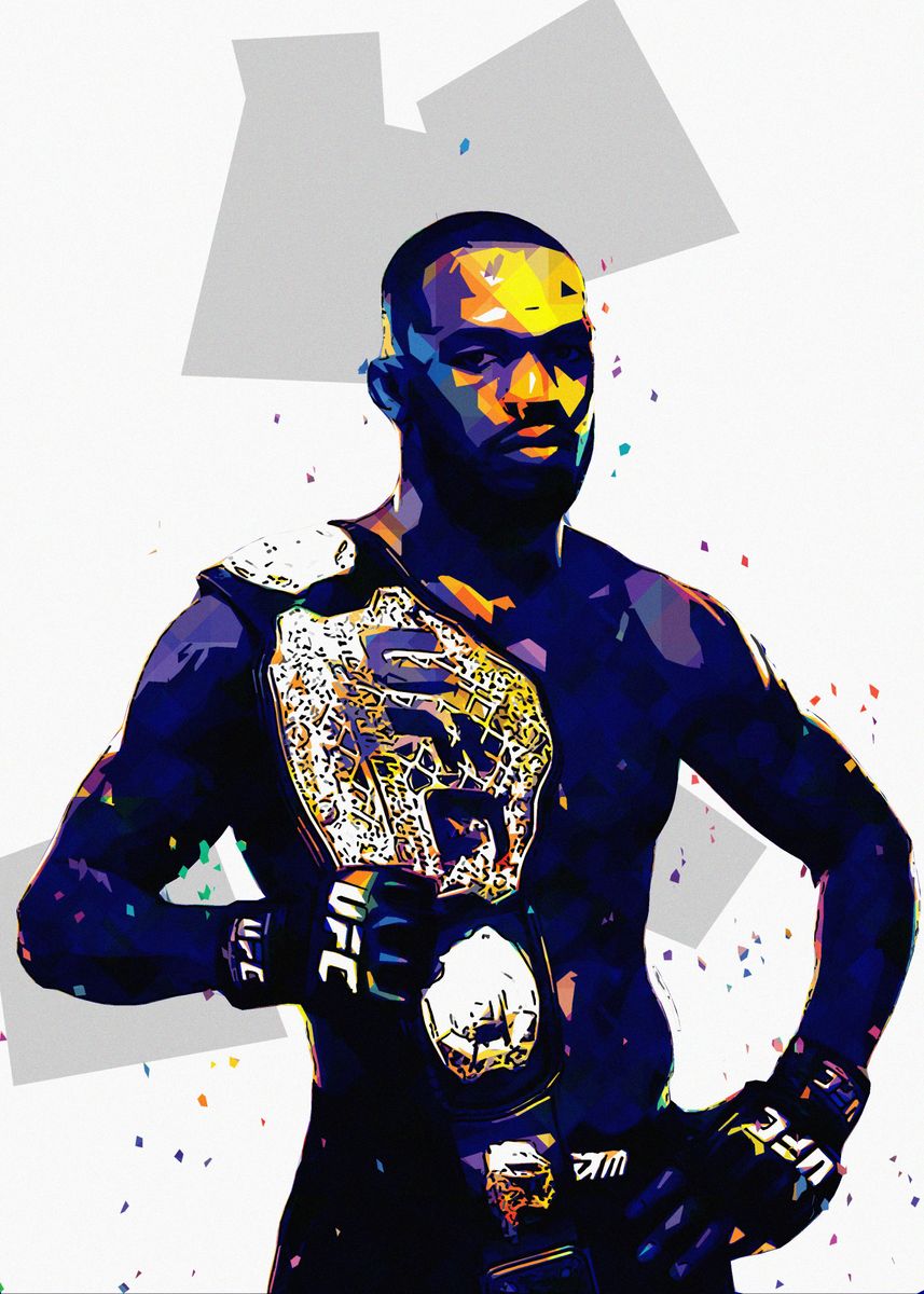 'Jon Jones' Poster, picture, metal print, paint by SheldonBennett ...