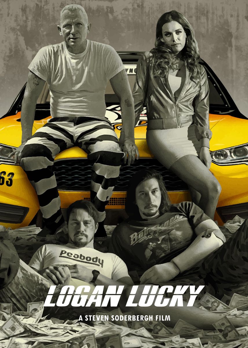 'Logan Lucky' Poster, picture, metal print, paint by Bo Kev | Displate