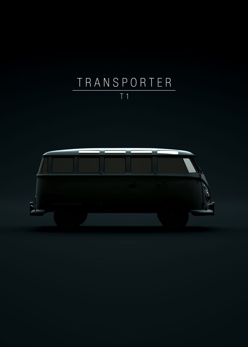 'Transporter T1 1950' Poster by 21 MXM  | Displate