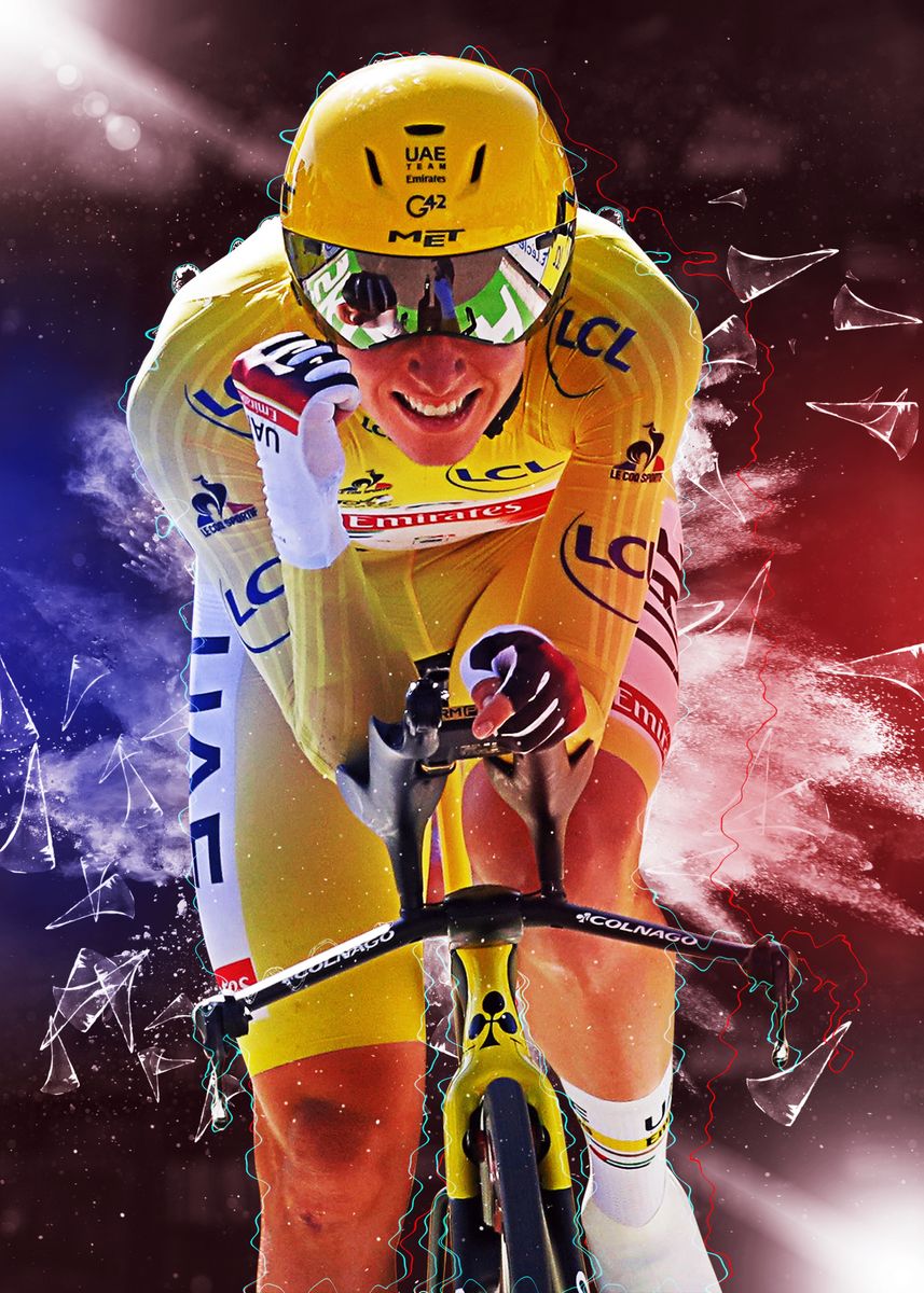 Yellow Rider Patterned Background 'Yellow Rider' Poster, picture, metal print, paint by Bulls World ...