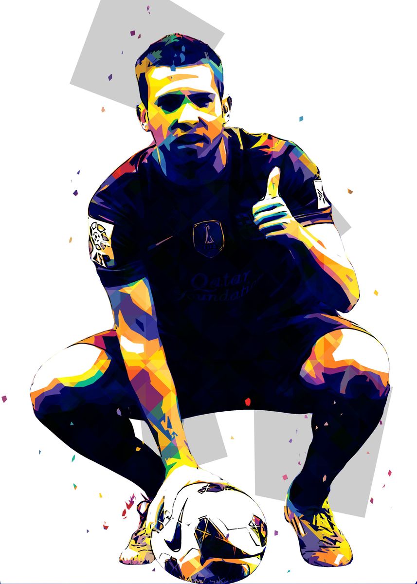 'Jordi Alba' Poster by RobertHall Studio | Displate