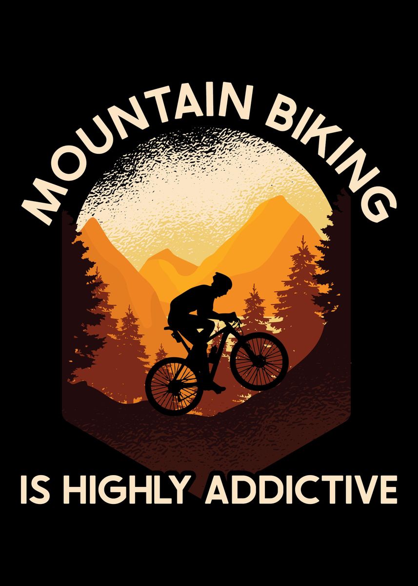 'Mountain Bike MTB' Poster, picture, metal print, paint by ...