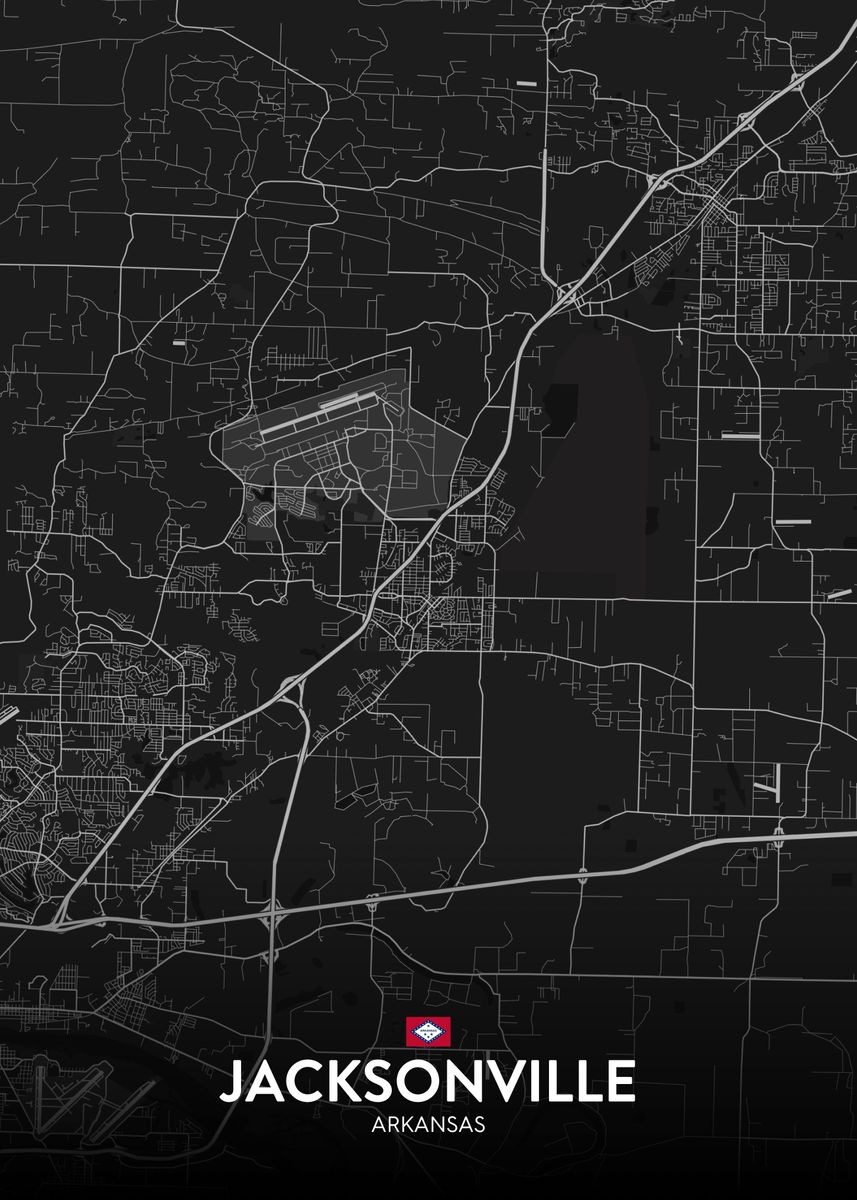 'Jacksonville AR' Poster by IMR Designs Displate