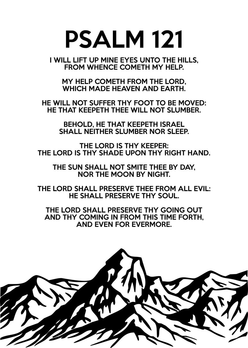 &lsquo;Psalm 121&rsquo; Poster, picture, metal print, paint by ABConcepts | Displate