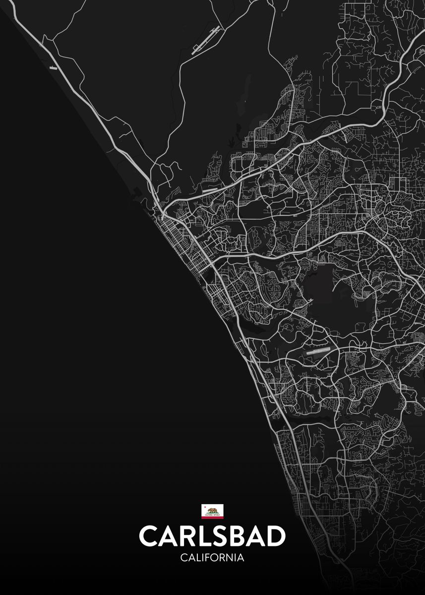 'Carlsbad CA' Poster by IMR Designs Displate