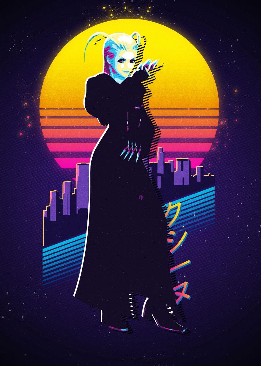 'Kingdom Hearts Larxene' Poster by Ze Wiss Displate