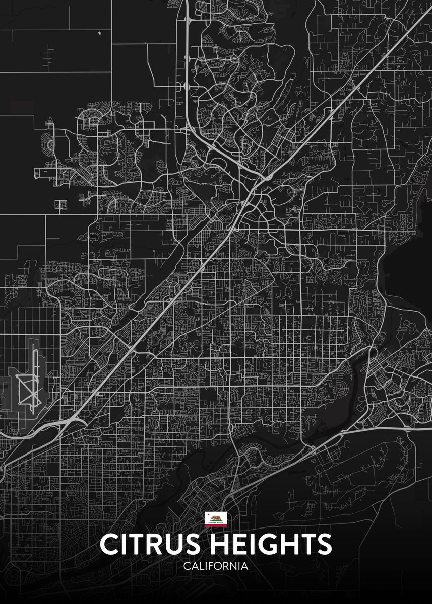 'Citrus Heights CA' Poster by IMR Designs Displate