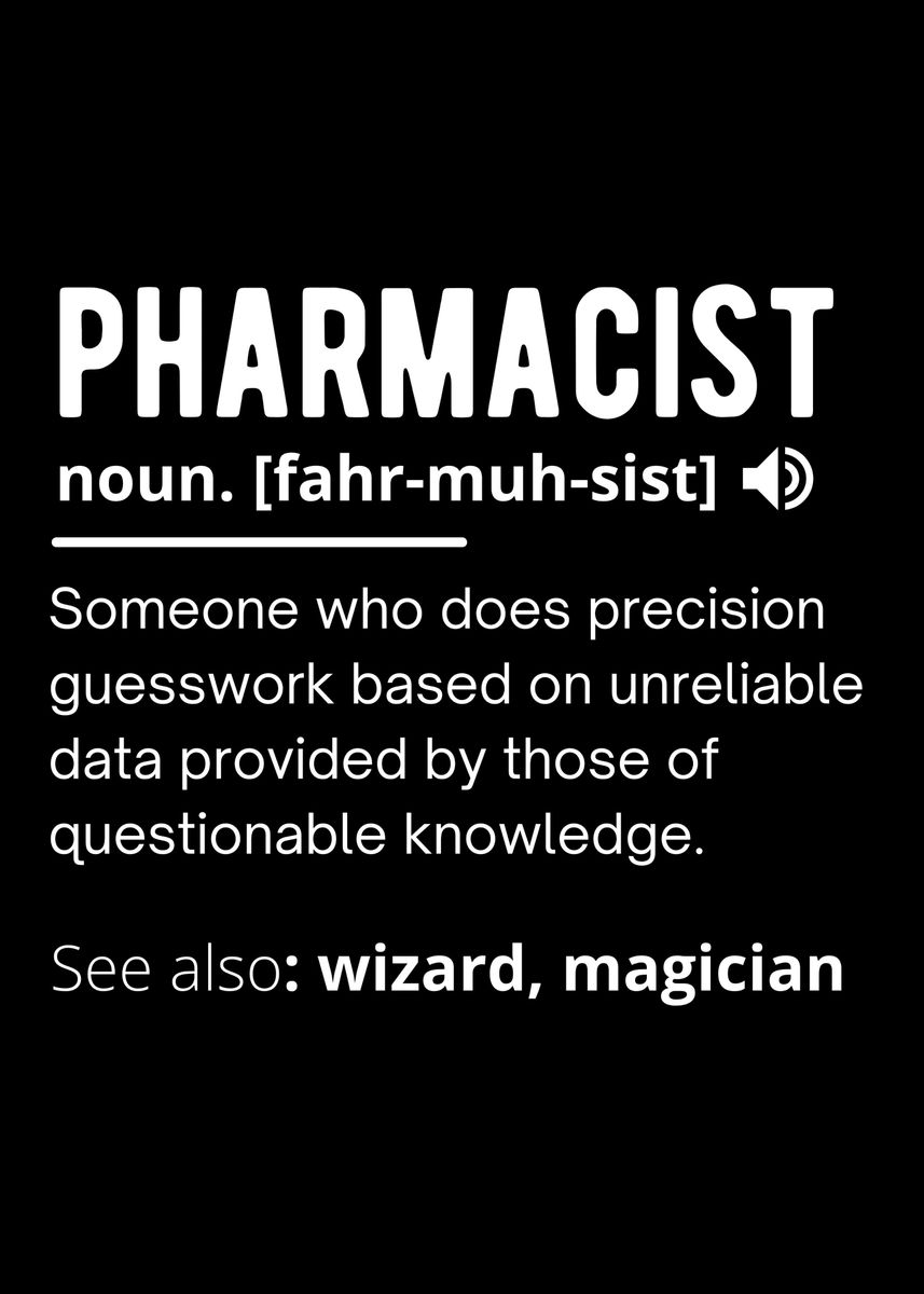 'pharmacist definition' Poster by teehowa timlset Displate