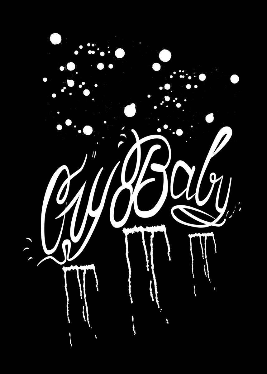 'Lil peep cry baby poster' Poster, picture, metal print, paint by ...