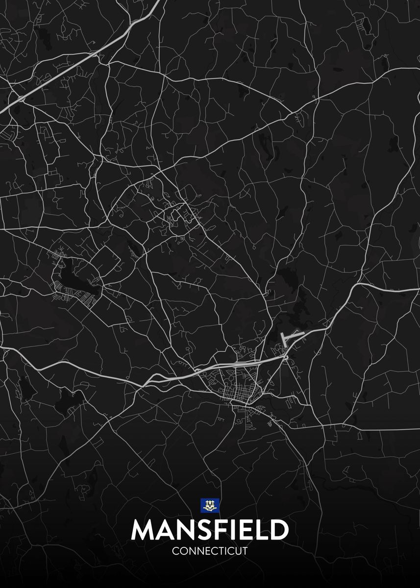 'Mansfield CT' Poster by IMR Designs Displate