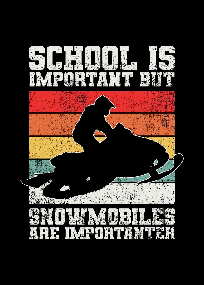 'Snowmobile' Poster By Mealla | Displate