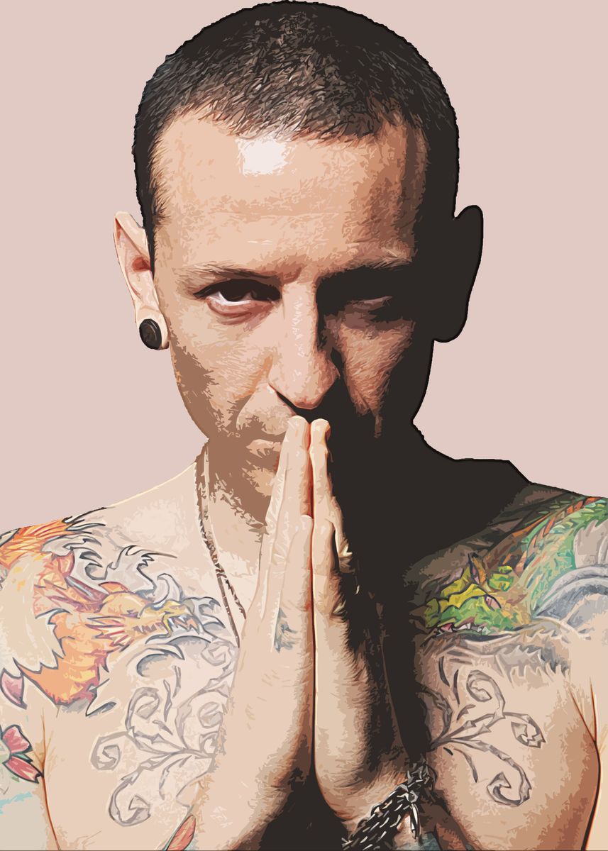 'CHESTER BENNINGTON ' Poster, picture, metal print, paint by Daisuke ...