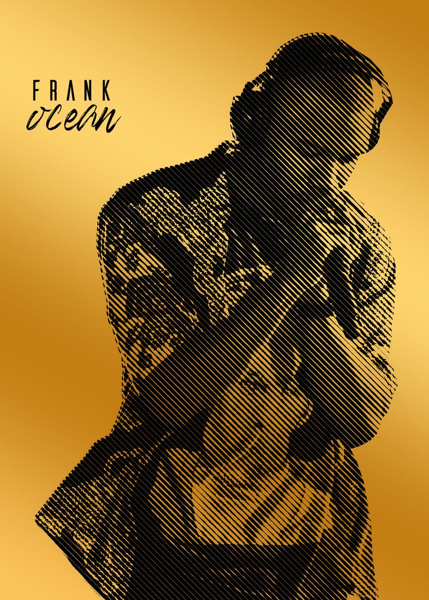 'frank ocean rapper hip hop' Poster, picture, metal print, paint by ...