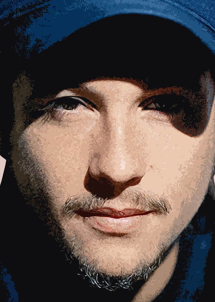 'nekfeu rapper' Poster, picture, metal print, paint by Daisuke Miftah ...