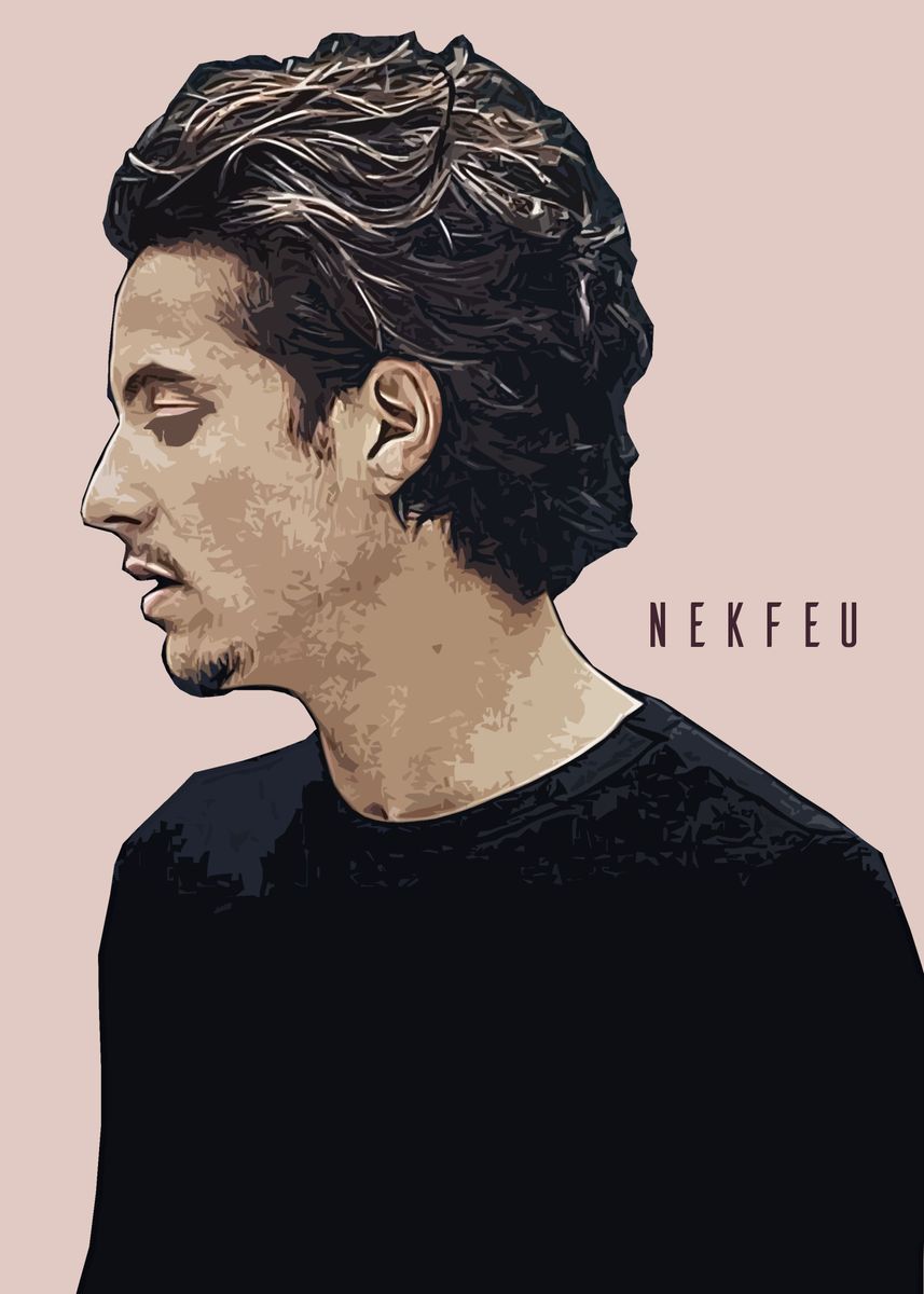 'nekfeu rapper' Poster, picture, metal print, paint by Daisuke Miftah ...