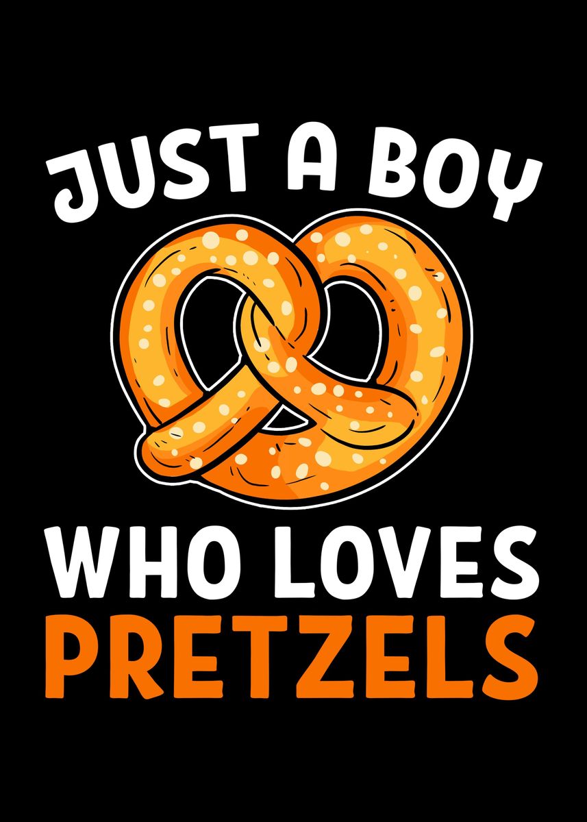 'I Love Pretzel Bakery' Poster, picture, metal print, paint by ...