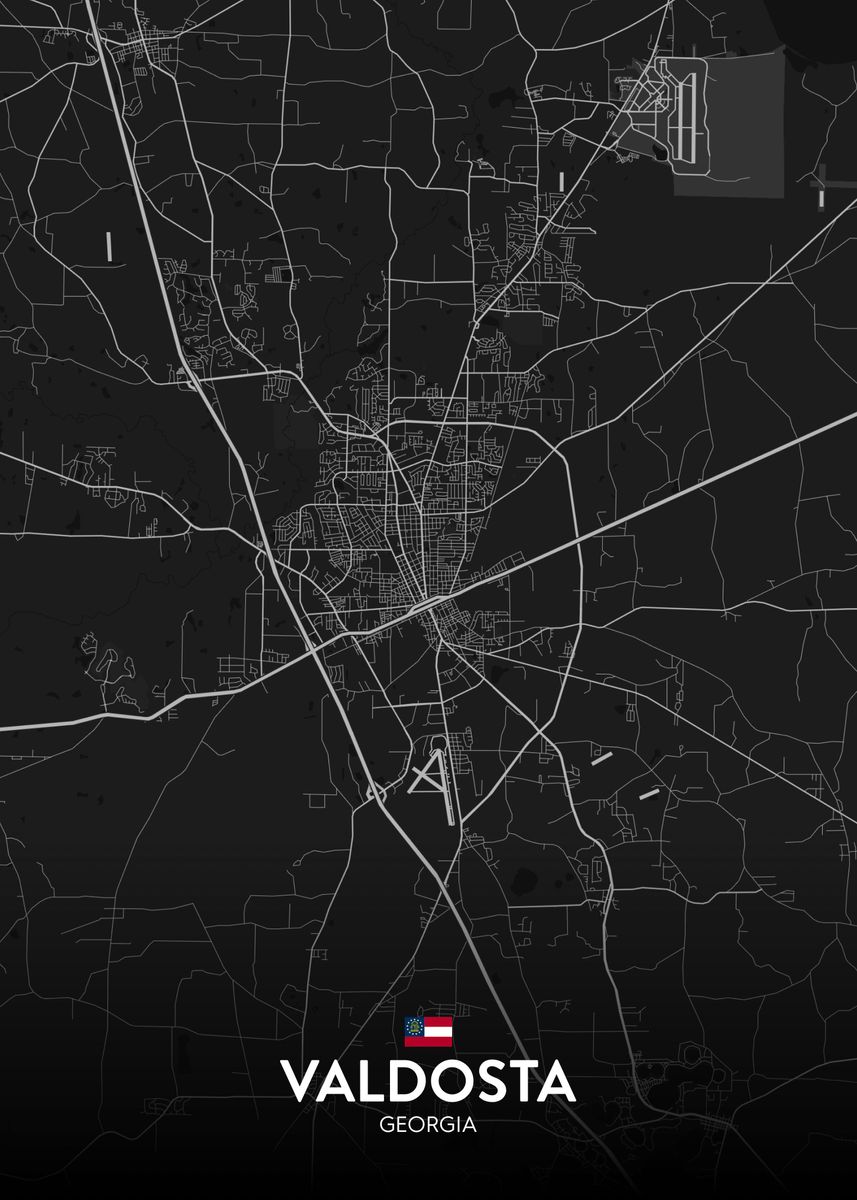 'Valdosta GA' Poster, picture, metal print, paint by IMR Designs Displate