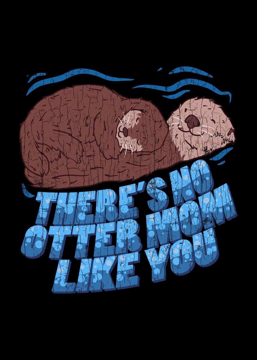 There's Nessun Otter Like You – Set Di 4 Sottobicchieri Quadrati 9x9 Cm Con Finitura Lucida, Regalo Originale Per Amici - 4