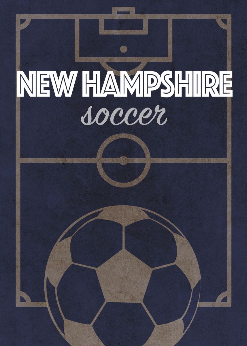'New Hampshire soccer team' Poster by Design Turnpike Displate