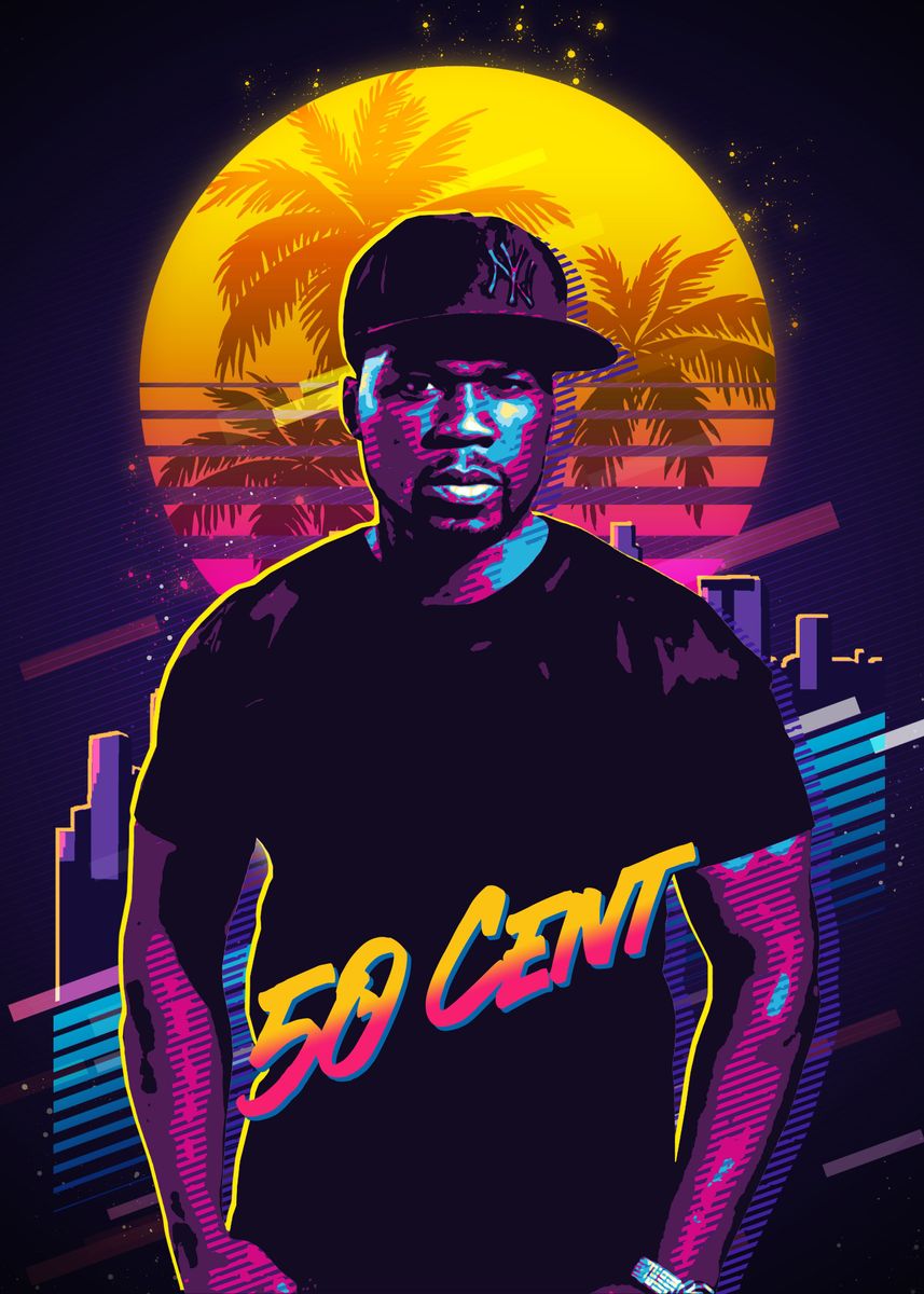 '50 cent' Poster, picture, metal print, paint by Most Popular Cult ...