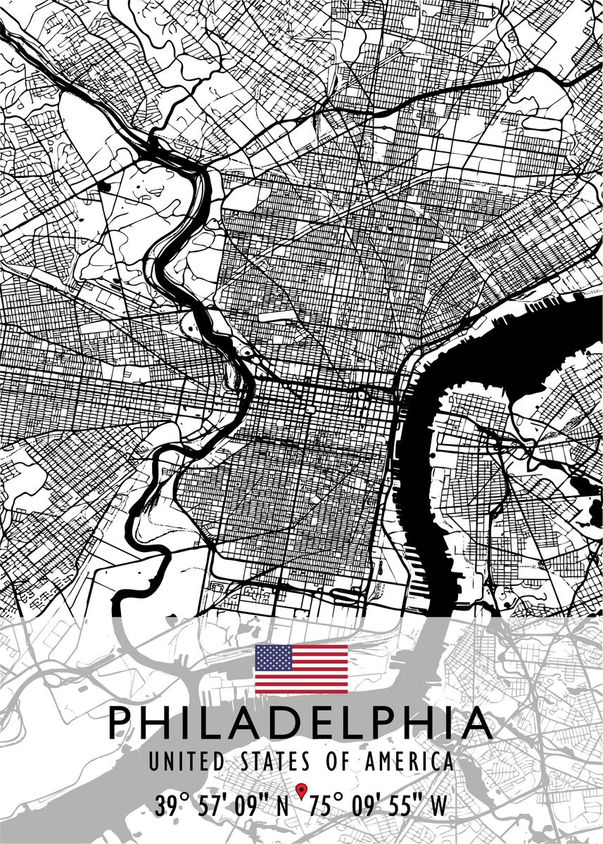 PHILADELPHIA MAP USA Poster By Artistic Paradigms Displate 7f18144744f7316cf9166bfdcc1aea07 98c6aceb2119d41141258cacfe46cc3b