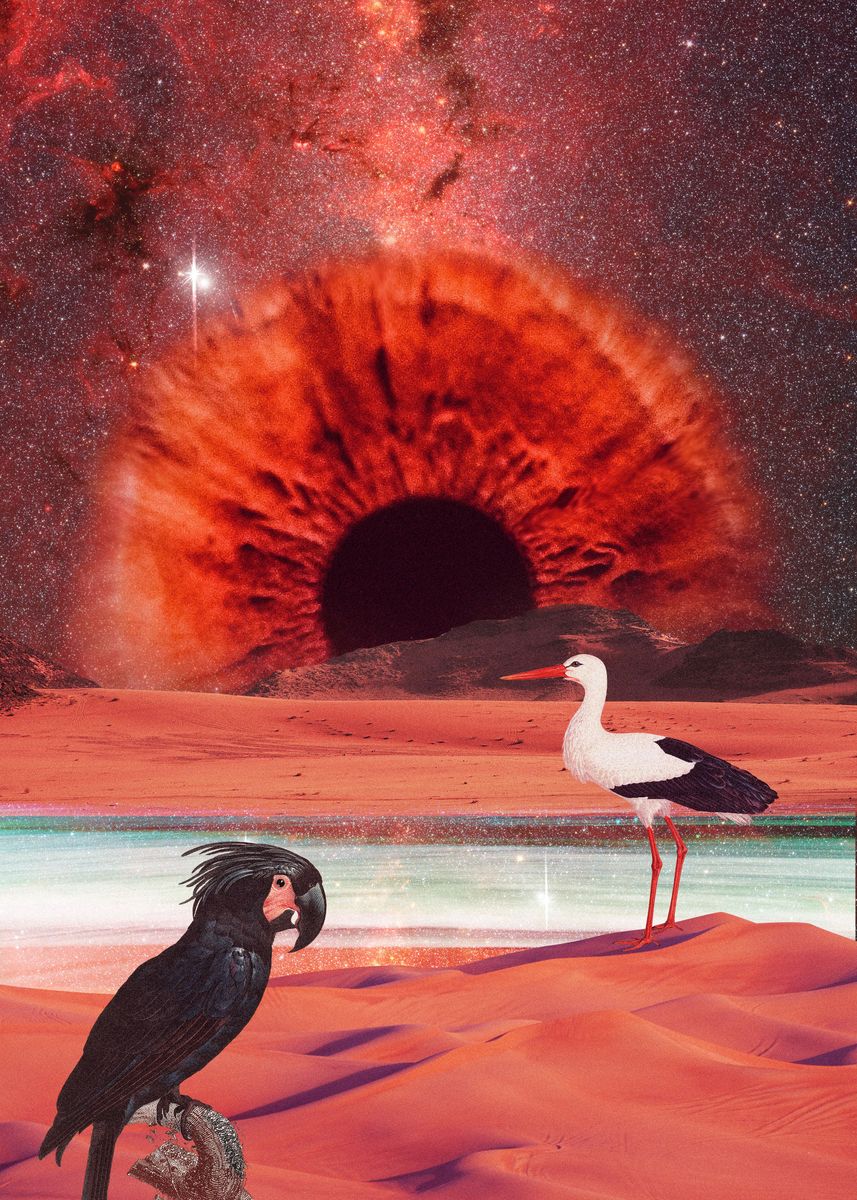 'The big eye' Poster, picture, metal print, paint by Designersen Displate