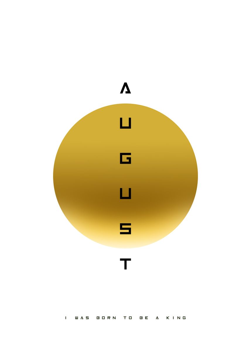 'AUGUST' Poster, picture, metal print, paint by Graphics Universe ...